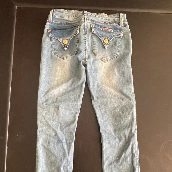 Girl Cropped Distressed Hudson Jeans SZ 12 - Picture 3 of 3